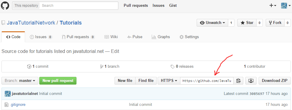 GitHub repository path