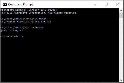 Test JAVA_HOME and system path