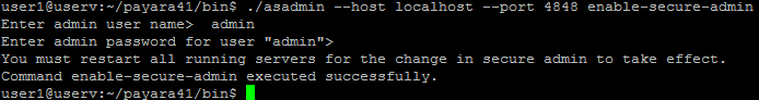 Glassfish enable secure admin