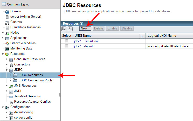 Glassfish JDBC-resources