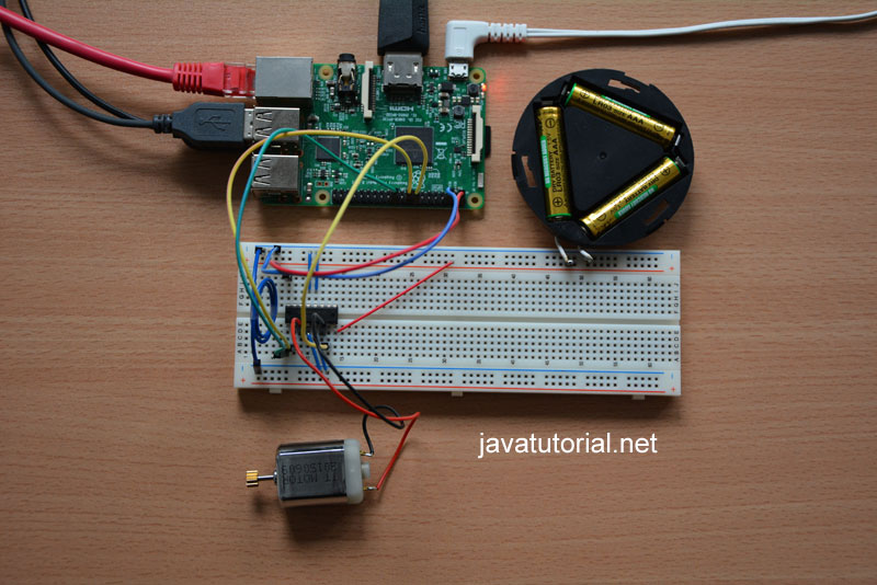 Picture of the 1 motor setup