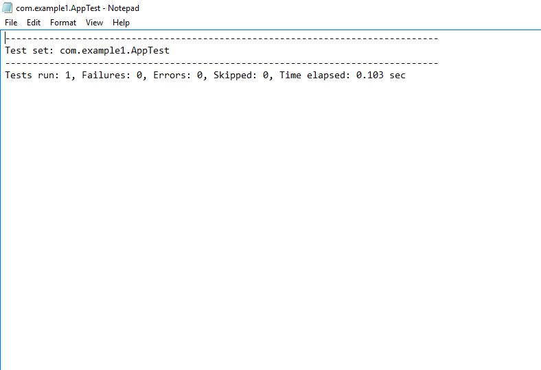 This report file shows build information, you can see on console also.