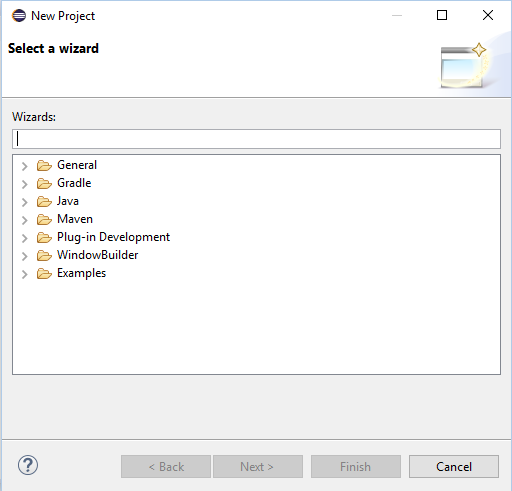 Select Maven project from wizard.