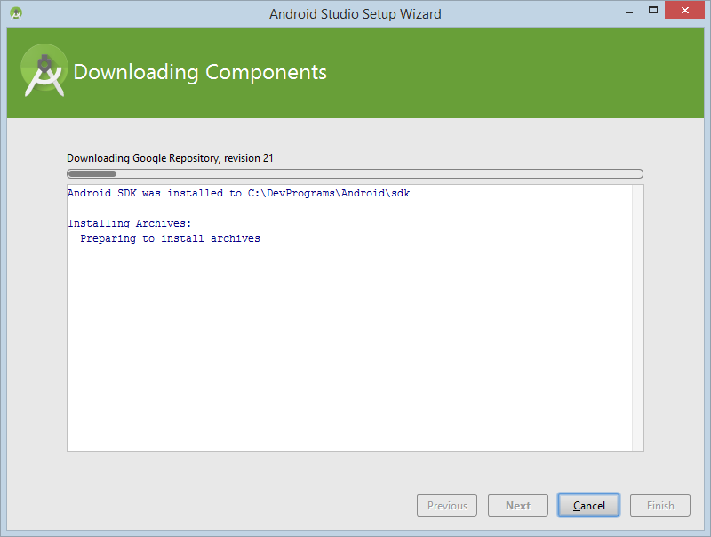 Step 10: Download components