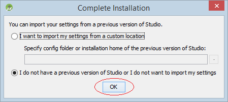Step 8: Import settings