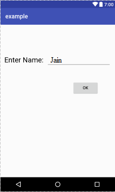 Application screen