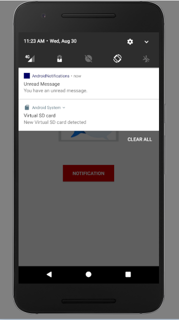 new notification