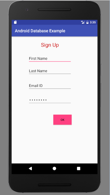 sign up