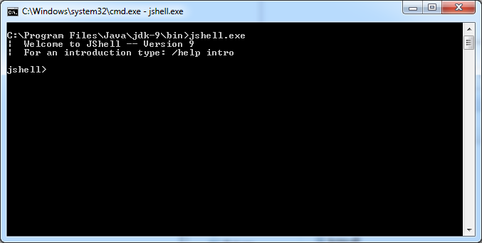 Start JShell