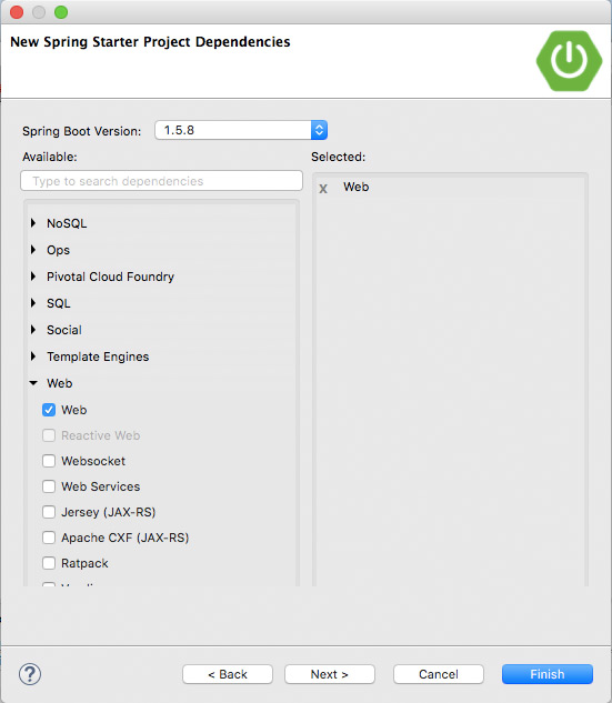 Create Spring web project