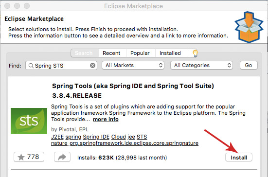 Install Spring Tool Suite