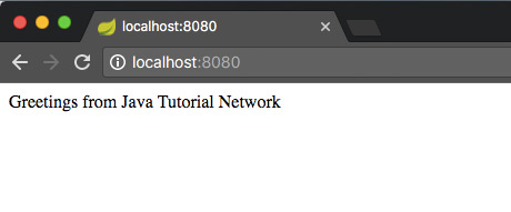 Program output