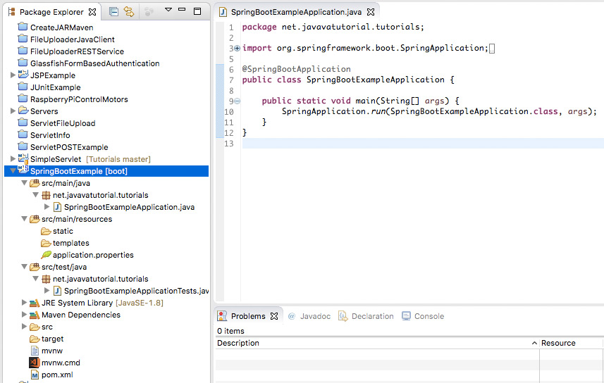 Spring Boot web-project structure