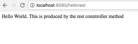 Output using Spring RestController