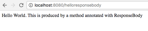 Output using Spring Controller and ResponseBody