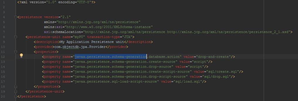 persistence.xml file