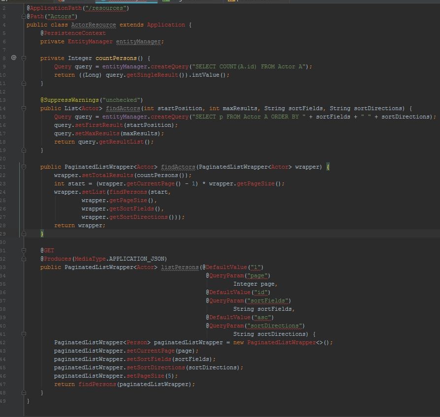Web-service class