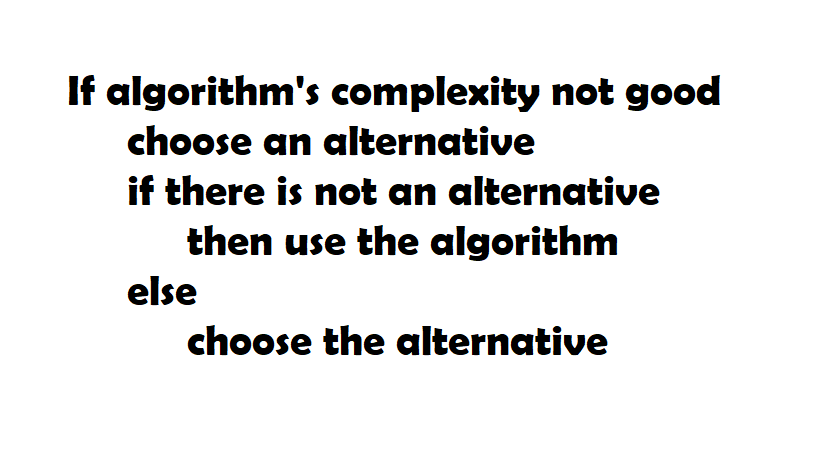 An ironic example of algorithm