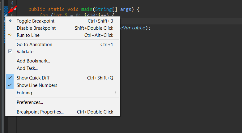 Breakpoint properties
