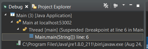 Debug view