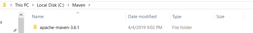 Folder path maven java example install
