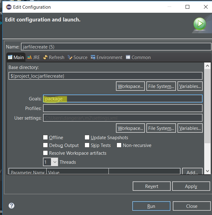 maven install jar create file java