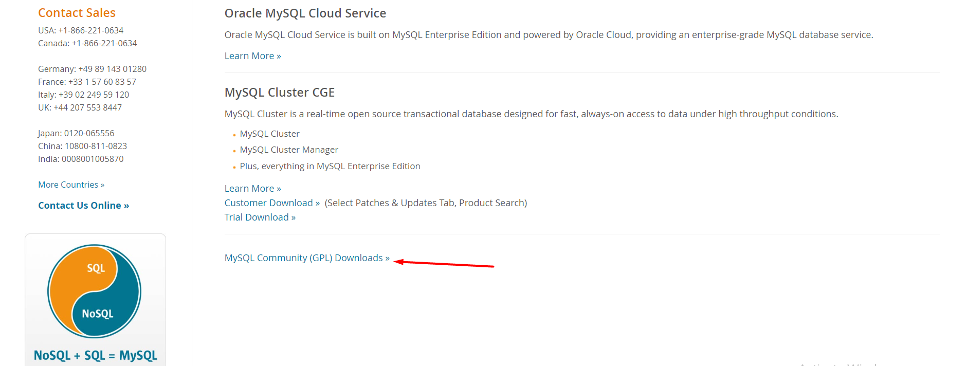 Community Downloads MySQL